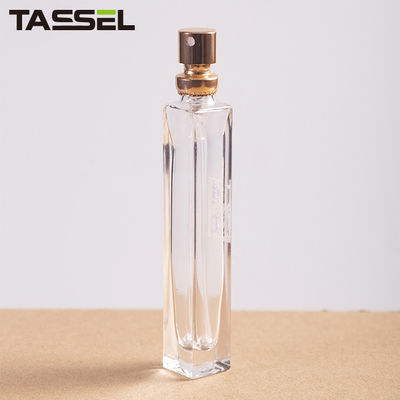15ml Mini Perfume Empty Glass Spray Bottles Square With Crimp On Sprayer Aluminum Cap