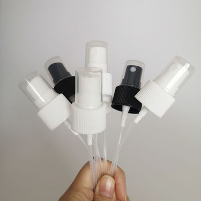 24mm Mist Spray Pump Cap 24410 Solid Pink Smooth Closure 0.12ml PP Dust