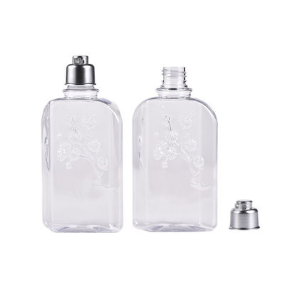 Tassel Unique Design 250ml Flower plastic shampoo bottles With Bell Shape Flip Top Cap