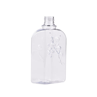 Tassel Unique Design 250ml Flower plastic shampoo bottles With Bell Shape Flip Top Cap
