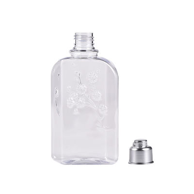 Tassel Unique Design 250ml Flower plastic shampoo bottles With Bell Shape Flip Top Cap