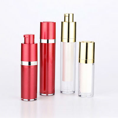 89mm  Cream Airless Twist Pump Bottle 10ml 0.34oz 15ml Double