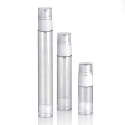 15ml 30ml 50ml White PP Airless Pump Bottles With PP Cap for Serum and Cream
