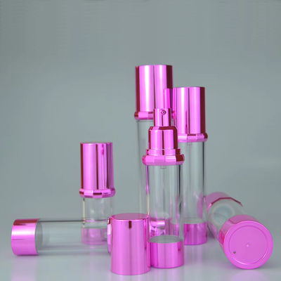 Cosmetic Travel Airless Pump Spray Bottle 50 Ml 15ml 30ml 40ml Shiny Green Pink