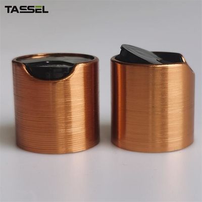 Brushed Bronze Aluminium Disc Top Cap 24/410 Bronze Cap For Shampoo