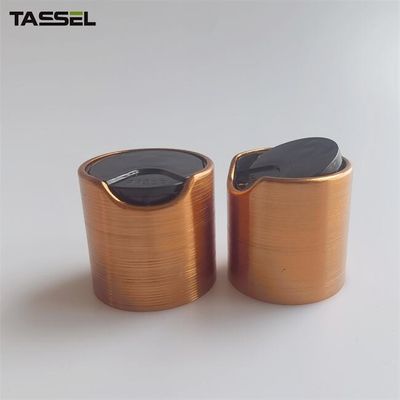 Brushed Bronze Aluminium Disc Top Cap 24/410 Bronze Cap For Shampoo